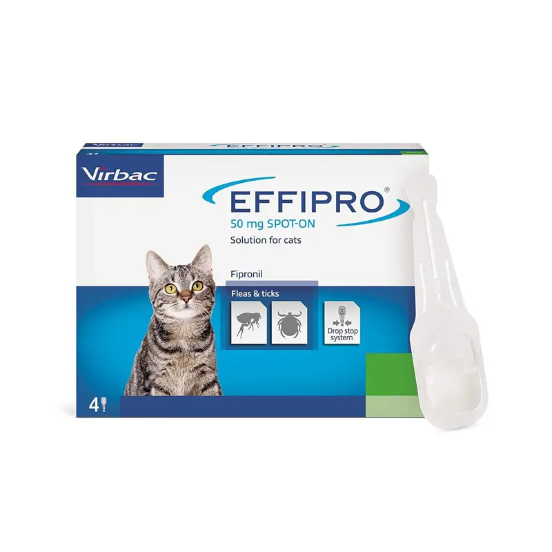 Effipro Spot On Cat, Εξωπαρασιτικτόνος πιπέτα φιπρονίλης, για γάτες, 1 αμπούλα