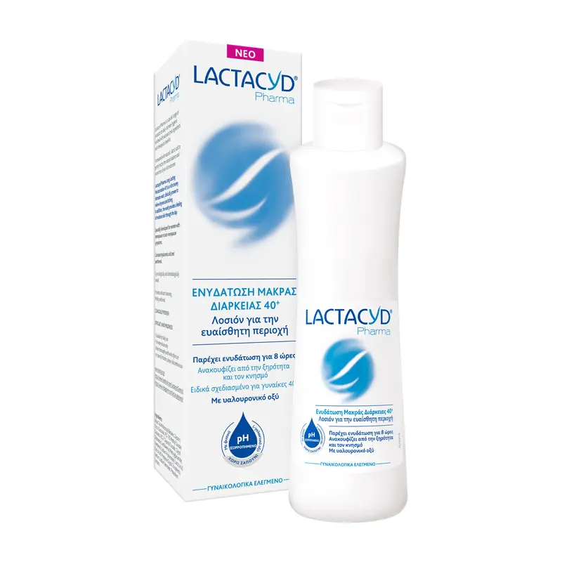 Lactacyd Pharma Ultra Moist, ανακουφίζει από την ξηρότητα, τον κνησμό και παρέχει ενυδάτωση μακράς διάρκειας, 250ml