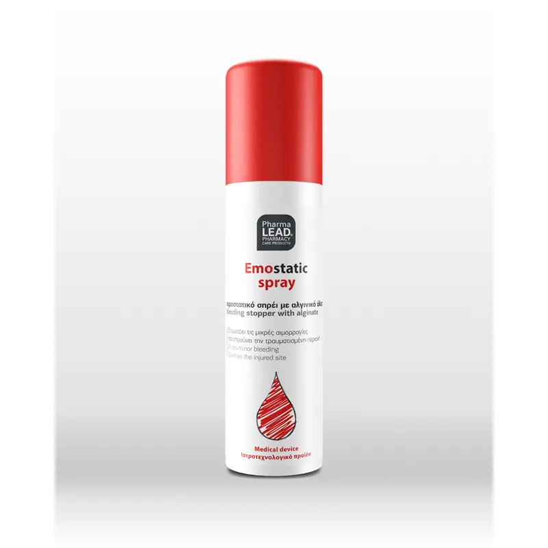 Pharmalead Emostatic Spray, Αιμοστατικό Σπρέι με Αλγινικό Άλας, 60ml