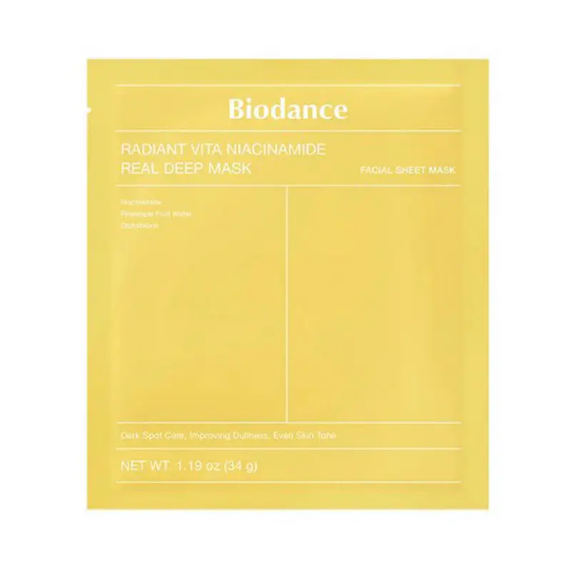 Biodance Radiant Vita-Niacinamide Real Deep Mask - Gel, Μάσκα για ομοιόμορφο τόνο επιδερμίδας, 1 τεμάχιο