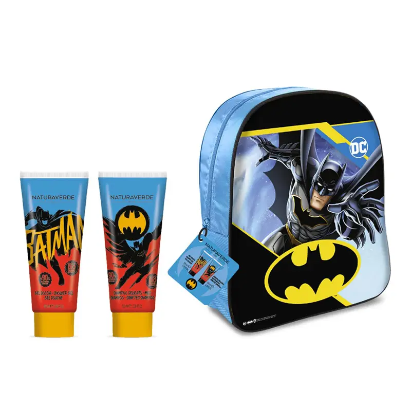 Marvel Batman Σετ Τσάντα Πλάτης με Σαμπουάν, 100ml και Αφρόλουτρο,100ml