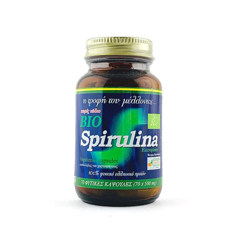 Algae Bio Spirulina, Σπιρουλίνα Νιγρίτας, 70 κάψουλες