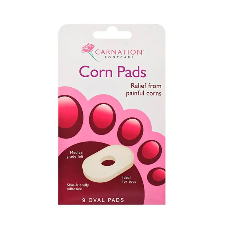 Carnation Corn Pads, Ιδανικά για την περίοδο μετά την αφαίρεση κάλων, 9 τεμάχια
