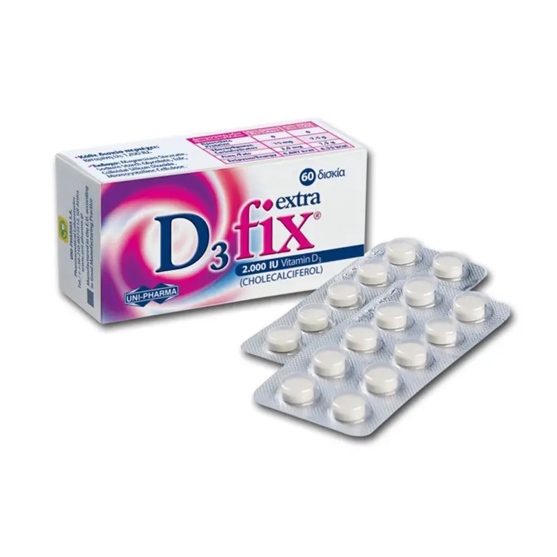 Uni-Pharma D3 Fix Extra 2000iu, 60 δισκία