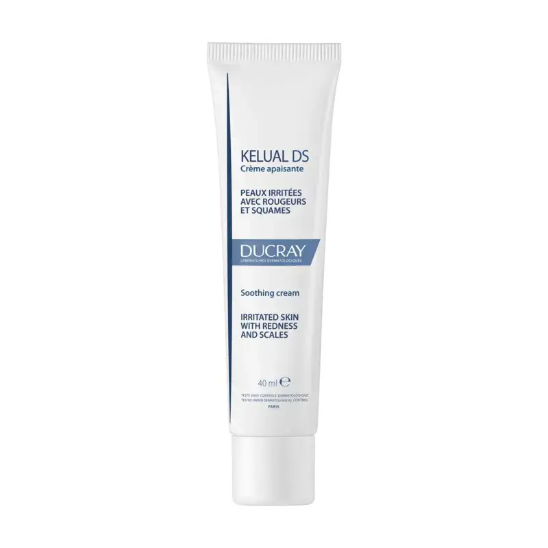 Ducray Kelual DS Creme,  Καταπραϋντική κρέμα που μειώνει την ερυθρότητα, αφαιρεί τις νιφάδες, ενυδατώνει, καταπραΰνει, 40ml