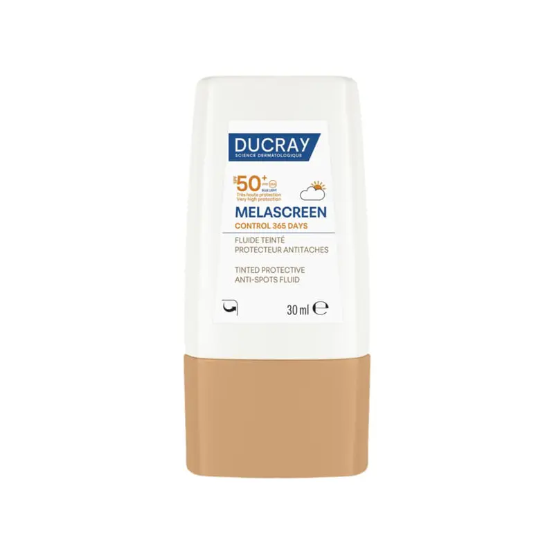 Ducray Melascreen Control 365 Days, Προστατευτικό fluide με χρώμα κατά των κηλίδων SPF50+, 30ml