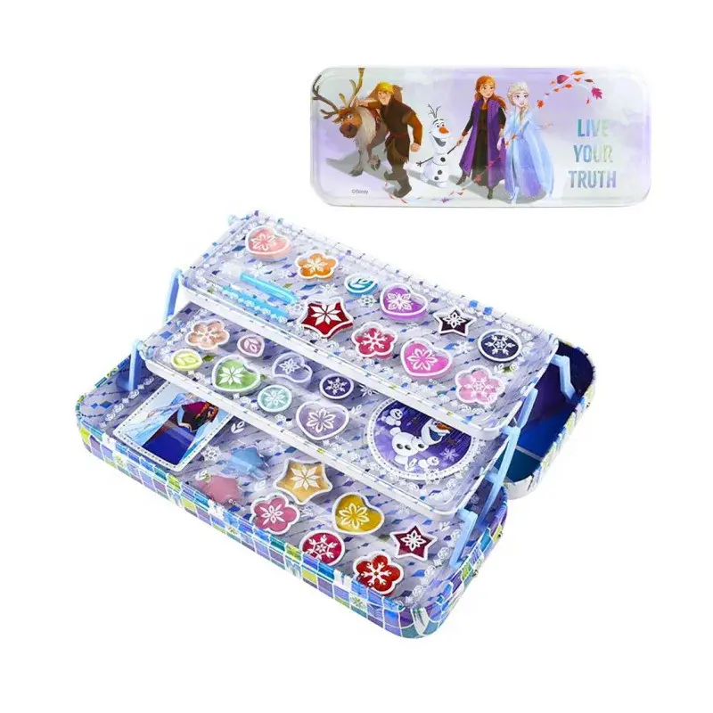 Disney Frozen Triple Beauty Tin, Παιδική Κασετίνα Ομορφιάς με 3 θήκες