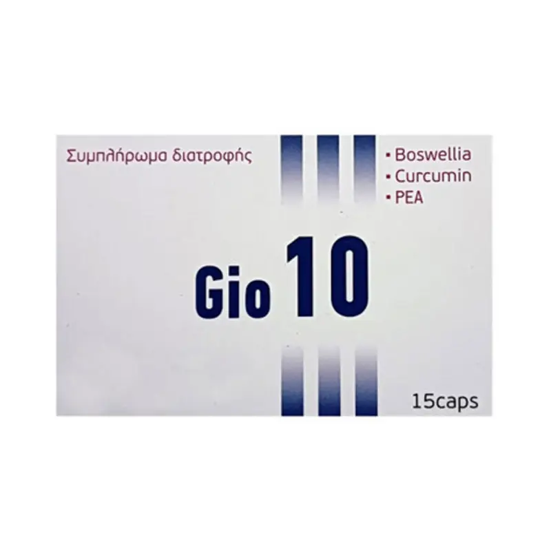 L-Aventura Gio10 Συμπλήρωμα Διατροφής με Boswellia, Curcumin & PEA, 15 κάψουλες