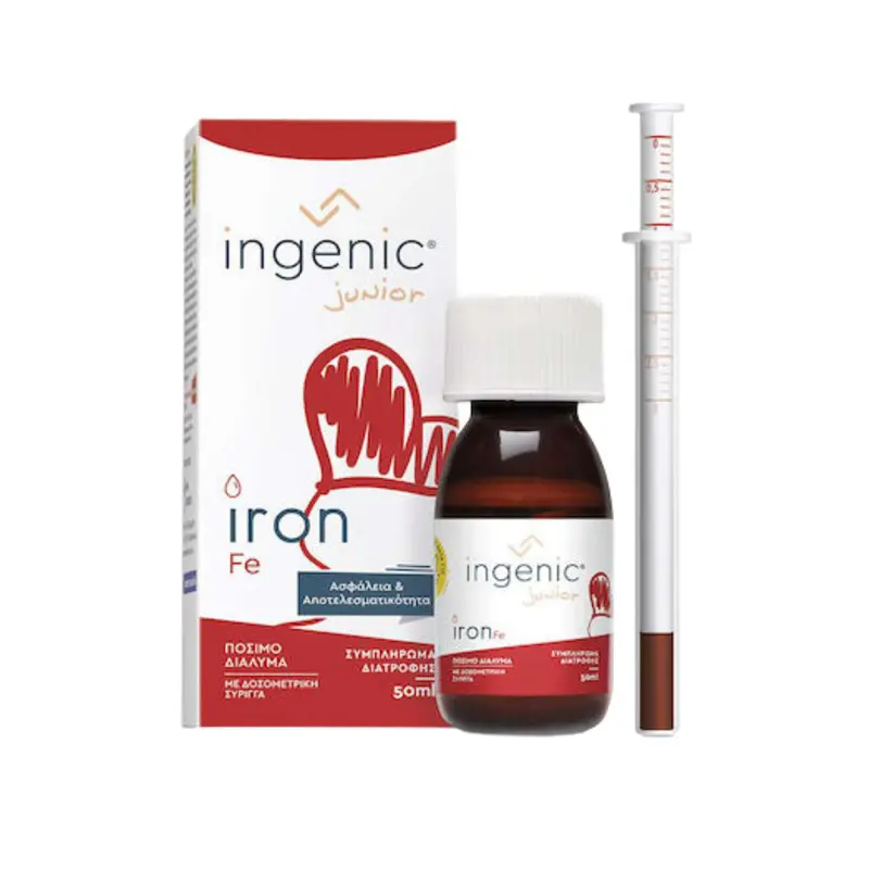 Ingenic Junior Iron, Πόσιμο Διάλυμα Σιδήρου, 50ml