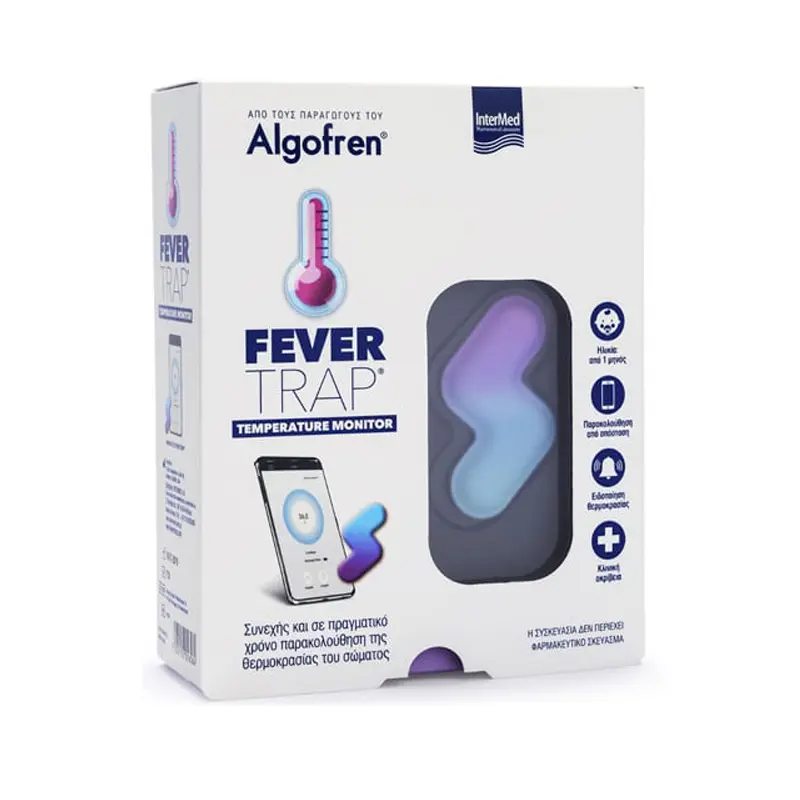 Intermed Fever Trap Temperature Monitor, Θερμόμετρο Ασύρματο Επαναφορτιζόμενο Συνεχούς Παρακολούθησης, 1τεμάχιο