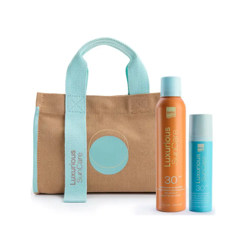 Luxurious SunCare Pack Face & Body, Αντηλιακό Γαλάκτωμα Προσώπου με Προβιοτικά για Λιπαρές Επιδερμίδες SPF 30, 50ml  & Antioxidant Sunscreen Invisible Αντηλιακό Spray για Πρόσωπο & Σώμα SPF 30, 200ml & Δώρο Τσάντα Θαλάσσης