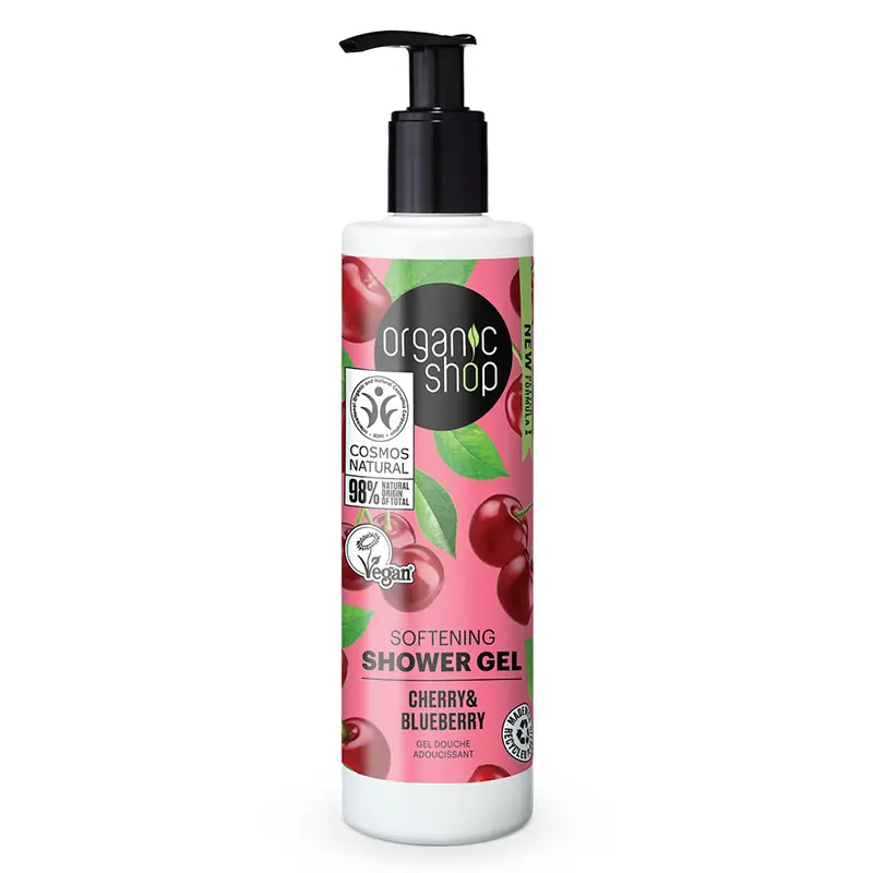 Natura Siberica Organic Shop Απαλό Αφρόλουτρο, Κεράσι & Μύρτιλο, 280ml