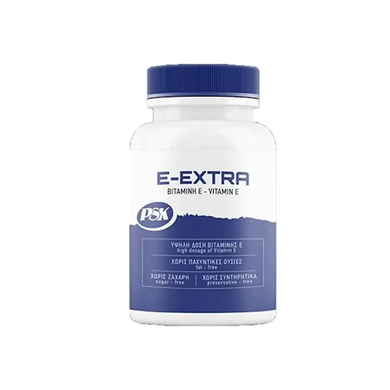 PSK E-Extra, Συμπλήρωμα Διατροφής με Βιταμίνη Ε 150mg, 60caps