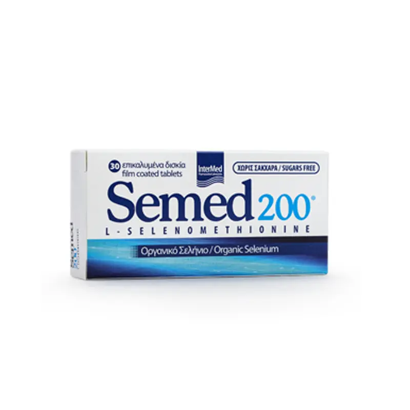 Semed 200, Οργανικό σελήνιο με τη μορφή της L-selenomethionine, 30 δισκία