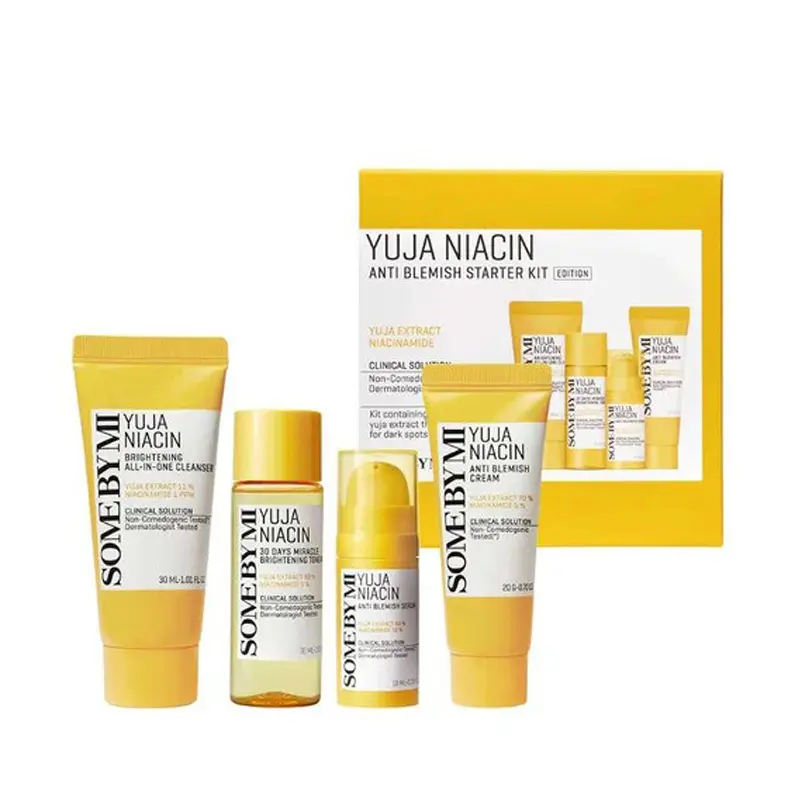 Some by Mi Yuja Niacin Anti Blemish Starter Kit, Σετ προϊόντων για λάμψη