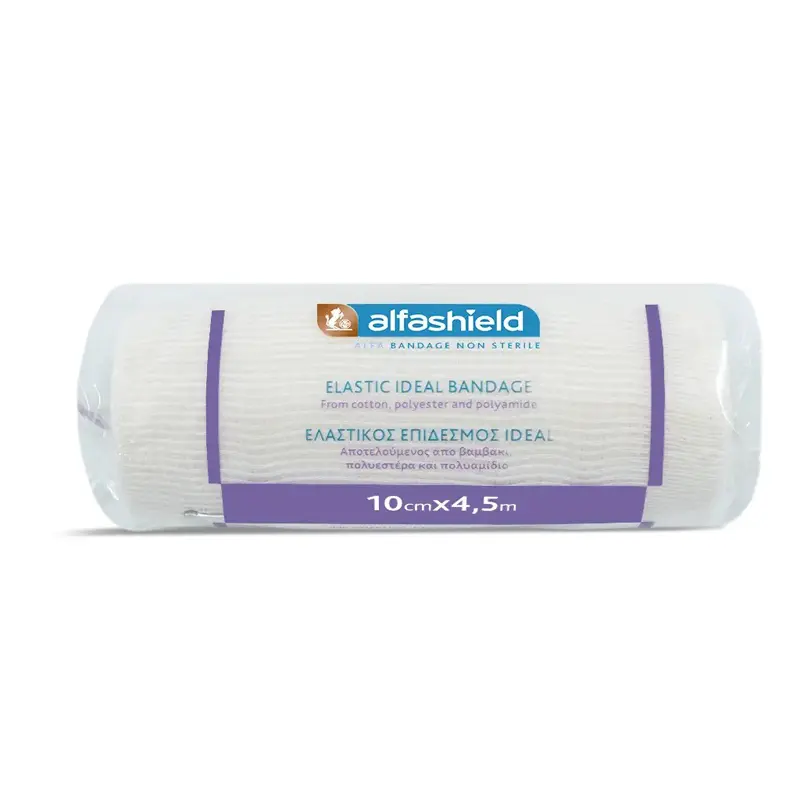 Alfashield Ελαστικός Επίδεσμος Ideal 10cmX4.5m, 1 Τεμάχιο