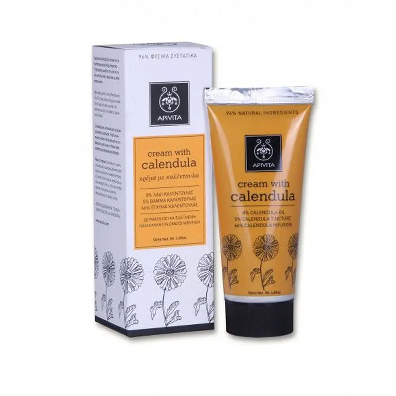 Apivita Cream with Calendula, Καταπραϋντική Κρέμα με Καλέντουλα, 50ml