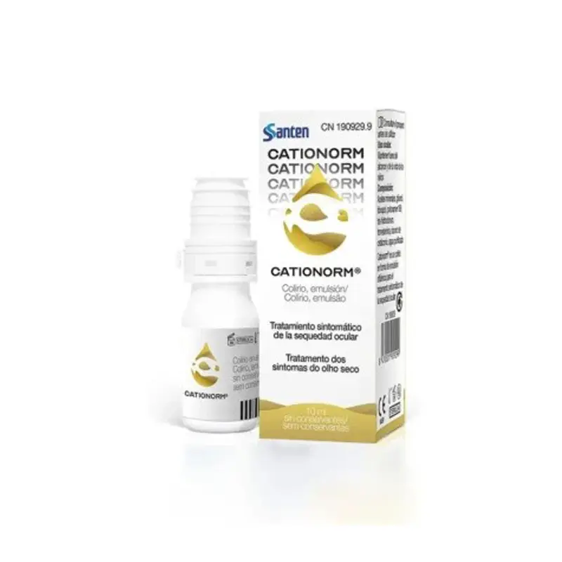 Cationorm Eye Drops, Οφθαλμικές Σταγόνες, Ενυδατώνουν, Λιπαίνουν, Προστατεύουν την επιφάνεια του ματιού, 10ml