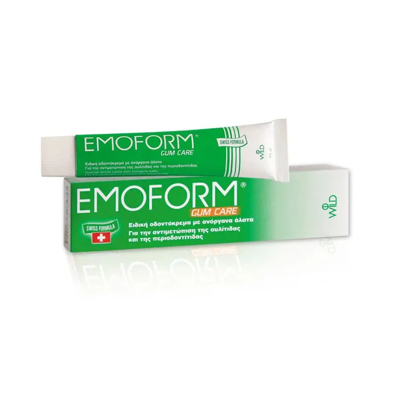 Emoform Gum Care, Ειδική Οδοντόκρεμα με Ανόργανα Άλατα για την αντιμετώπιση της Ουλίτιδας και της Περιοδοντίτιδας, 50ml