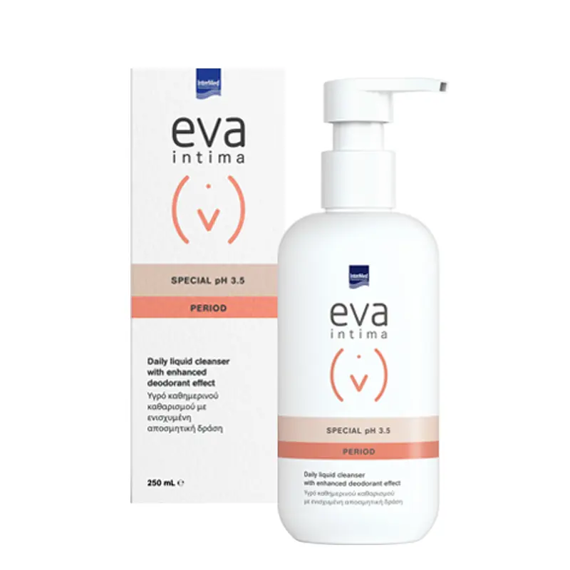 Eva Intima Special Καθημερινός καθαρισμός της ευαίσθητης περιοχής και φυσική προστασία από δυσάρεστες οσμές (έμμηνος ρύση, εφίδρωση), 250ml