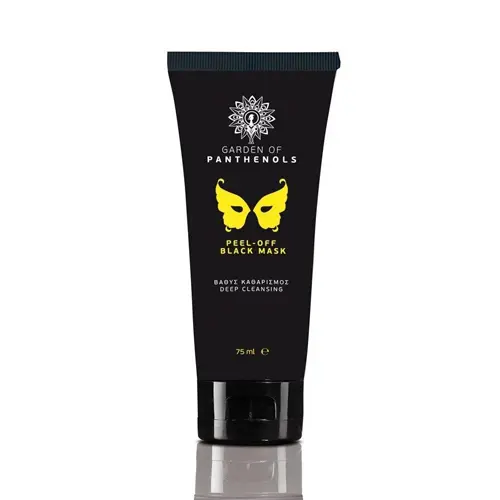 Garden of Panthenols Peel-Off Black Mask, Μαύρη Μάσκα Απολέπισης για Λιπαρό Δέρμα με Τάση Ακμής, 75ml