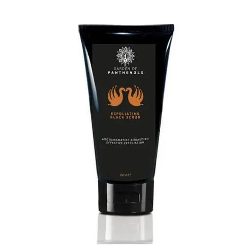 Garden of Panthenols Exfoliating Black Scrub, Απολεπιστικό Προσώπου για Λιπαρό Δέρμα με Τάση Ακμής, 150ml