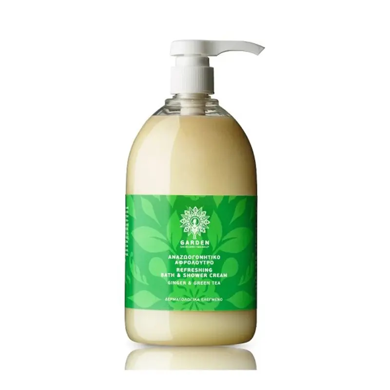 Garden of Panthenols Αναζωογονητικό Αφρόλουτρο Ginger & Green Tea, 1000ml