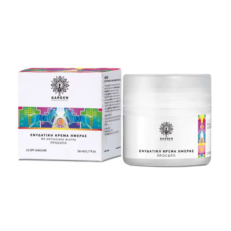 Garden of Panthenols Hydrating Day Cream, Ενυδατική Κρέμα Ημέρας με Αντιηλιακά Φίλτρα, 50ml