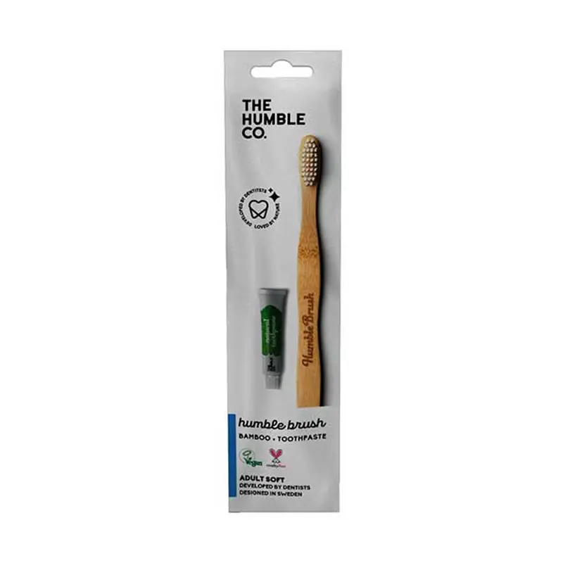 Humble Travel kit, Bamboo Toothbrush & Fresh mint Toothpaste, 7gr