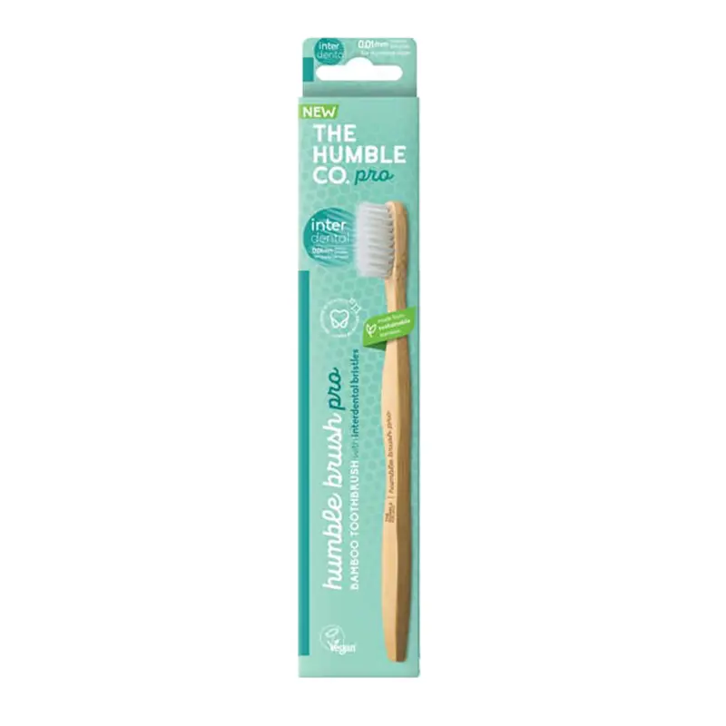 Humble Bamboo Toothbrush pro, Οδοντόβουρτσα από μπαμπού με ενίσχυση μικροτριχών 0,01mm, Green