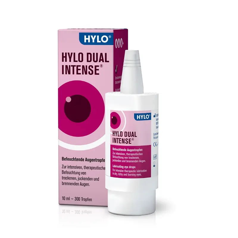 Ursapharm Hylo Dual Intense 10ml (Λιπαντικές Οφθαλμικές Σταγόνες με Εκτοΐνη 2% & Υαλουρονικό Νάτριο 0,2%)