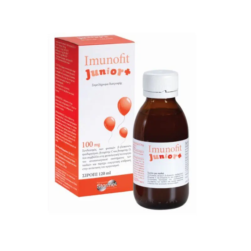 Starmel Imunofit Junior, Σιρόπι για την ενίσχυση του Ανοσοποιητικού, με Γεύση Μήλο, 150ml