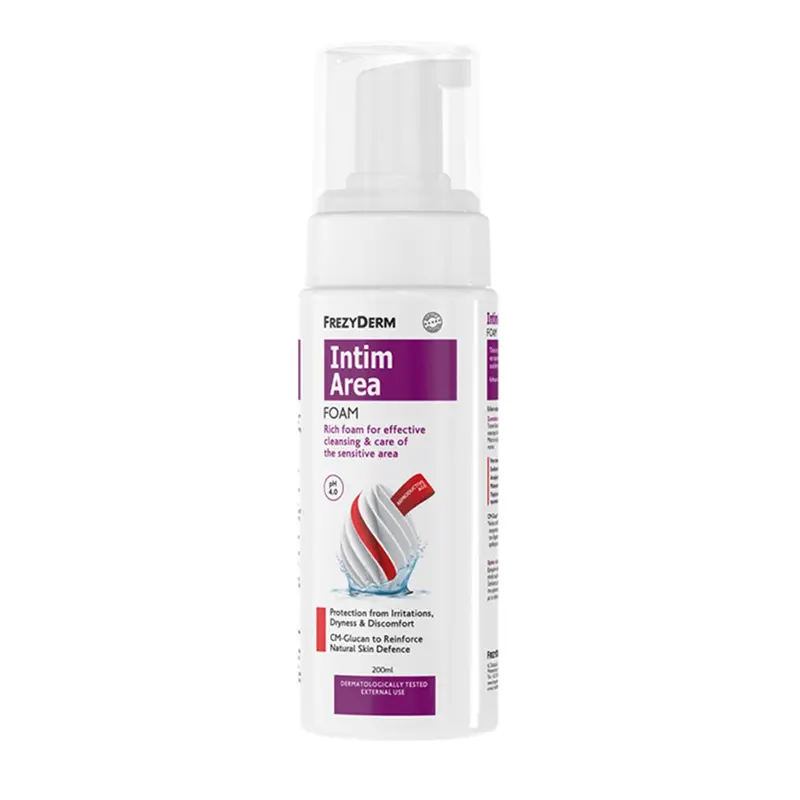 Frezyderm Intim Area Foam, Αφρός Καθαρισμού της Ευαίσθητης Περιοχής, 200ml