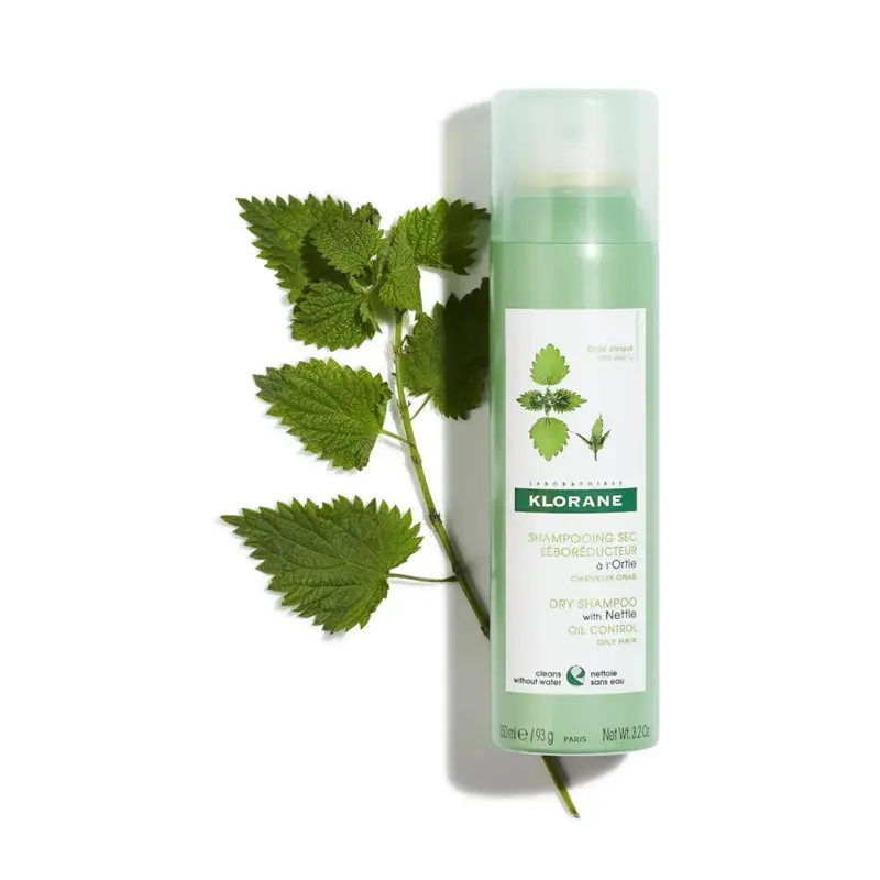 Klorane Dry shampoo with Nettle, Ξηρό Σαμπουάν με Τσουκνίδα για λιπαρά μαλλιά, 150ml