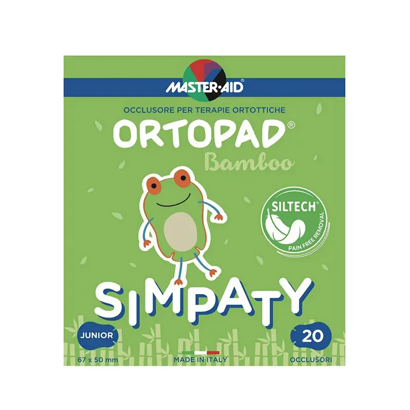 Master Aid Ortopad Simpaty Junior 6,7x5cm Παιδικά Οφθαλμικά Επιθέματα, 20 τεμάχια