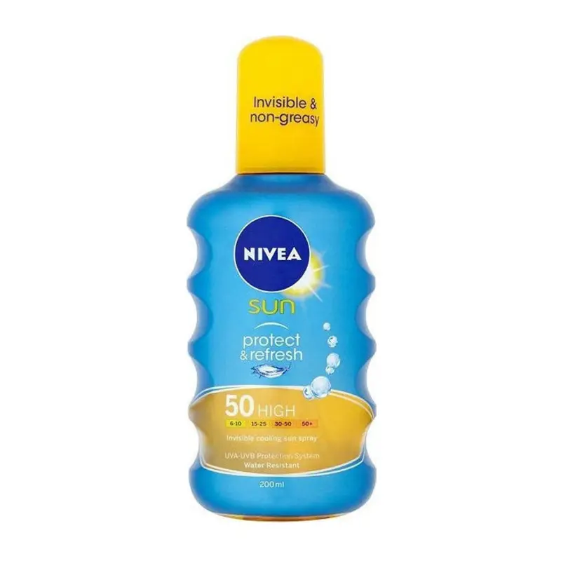 Nivea Sun Protect & Dry Touch Invisible SPF50, Αόρατο Αντηλιακό σε Μορφή Spray, 200ml