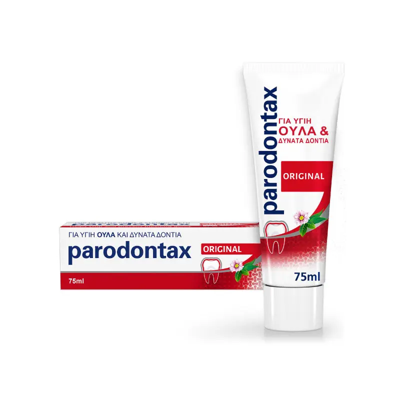 Parodontax Original με γεύση Μέντας & Τζίντζερ, Οδοντόκρεμα για Ούλα που Αιμοραγούν, 75ml