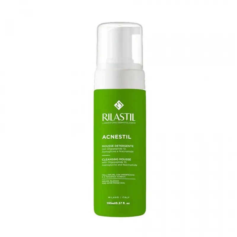 Rilastil Acnestil Cleansing Mousse, Καθαριστικός Αφρός για επιδερμίδα με Ρυπαρότητα, Ατέλειες και Τάση Ακμής, 150ml
