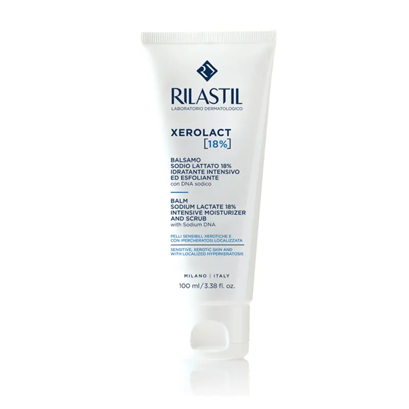 Rilastil Xerolact [18%] Balm, Βάλσαμο για εντατική ενυδάτωση και απολέπιση, 100ml