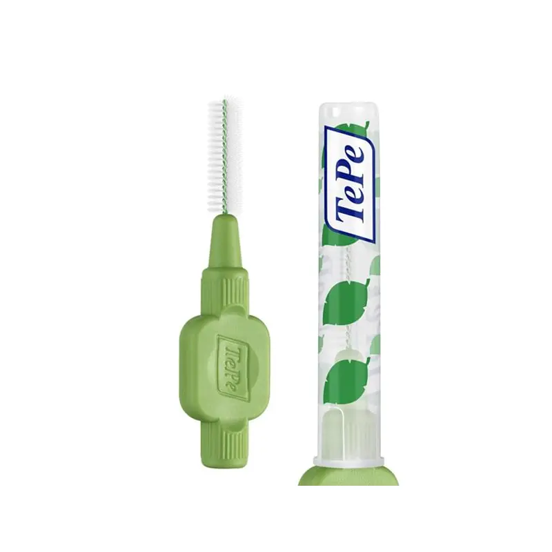 TePe Μεσοδόντια Βουρτσάκια Μέγεθος 5 (0.8 mm), Χρώμα Πράσινο, 8 τεμάχια