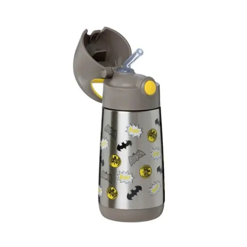 B-Box Batman Insulated Drink Bottle, Ισοθερμικό Παγούρι με Καλαμάκι, 350ml