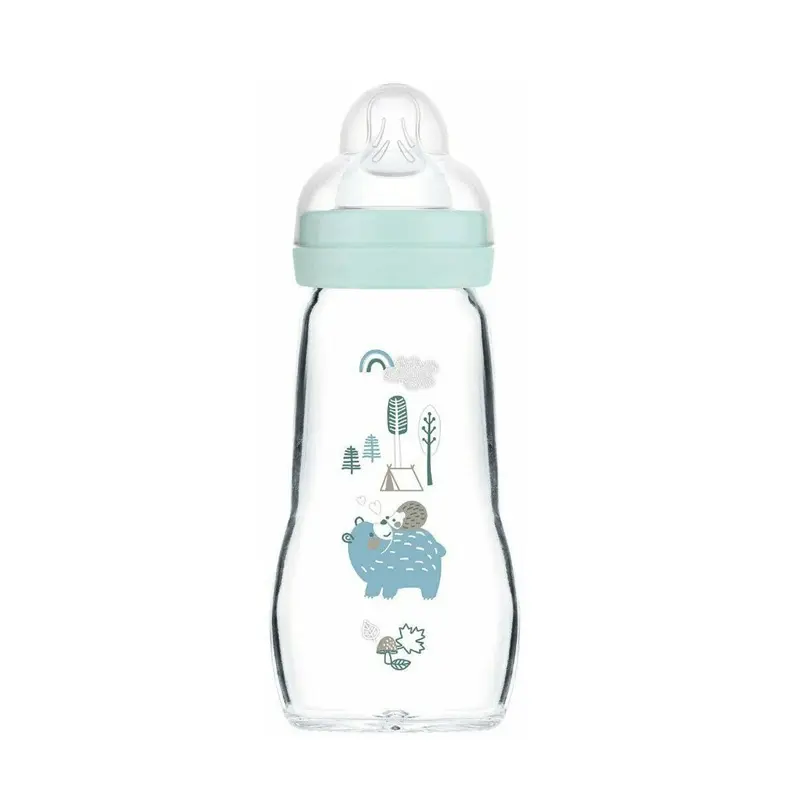 MAM Μπιμπερό Γυάλινο Feel Good, 2+ μηνών, 260ml