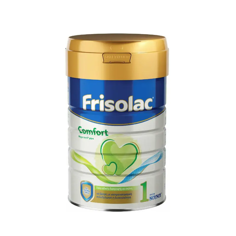 ΝΟΥΝΟΥ Frisolac Comfort 1, Γάλα σε σκόνη για βρέφη με γαστροοισοφαγική παλινδρόμηση ή δυσκοιλιότητα, μέχρι τον 6ο μήνα, 400gr
