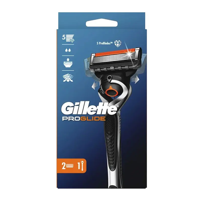 Gillette Proglide Manual Ανδρική Ξυριστική Mηχανή & ΔΩΡΟ Ανταλλακτικά, 2 τεμάχια