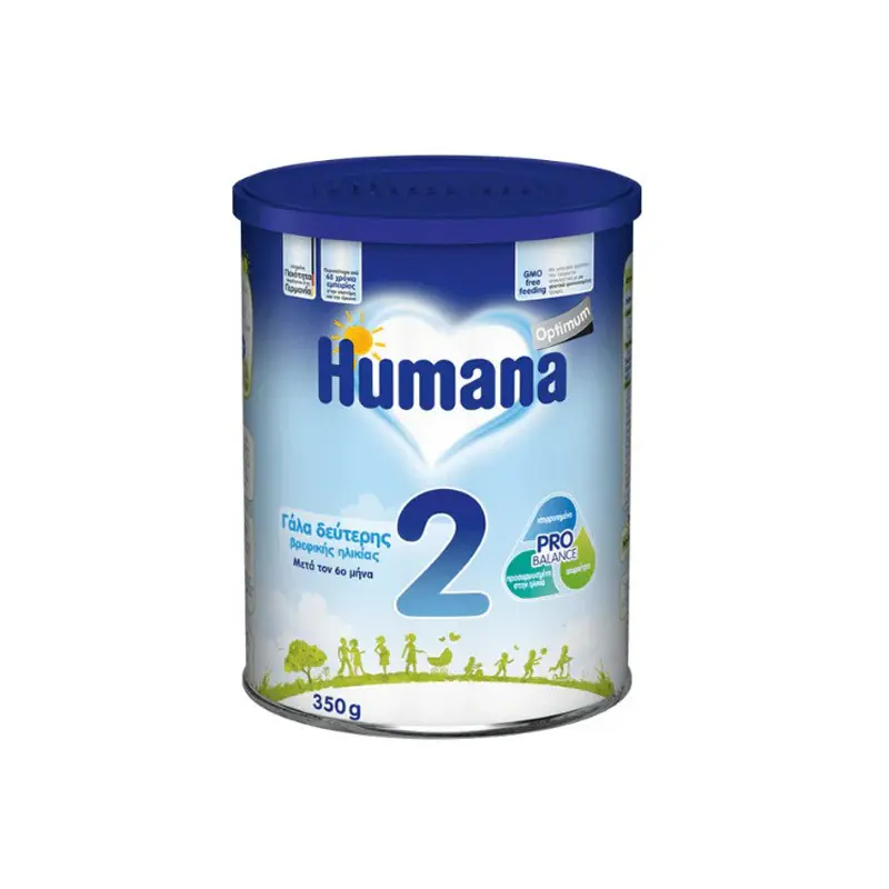 Humana Optimum 2, Γάλα Δεύτερης Βρεφικής Ηλικίας, μετά τον 6ο μήνα, 350gr