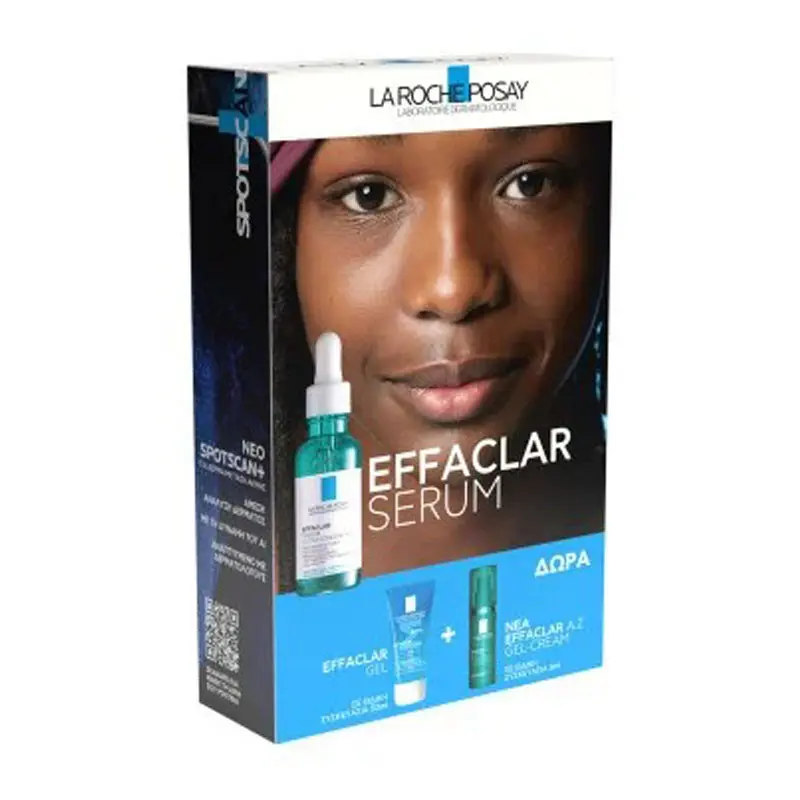 La Roche Posay Effaclar Serum Ορός κατά των επίμονων ατελειών, 30ml με ΔΩΡΟ Effaclar Gel 50ml & Effaclar A.Z Gel-Cream 3ml