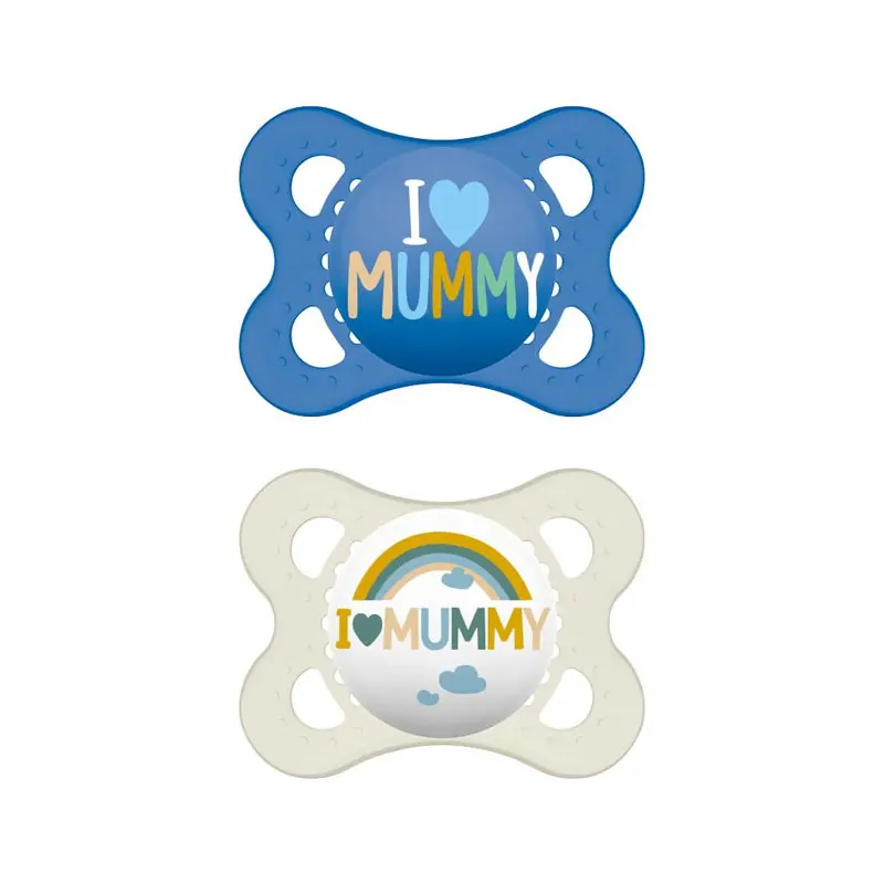 MAM Πιπίλα Love Mummy & Daddy Σιλικόνης, 2-6 μηνών, 2 τεμάχια