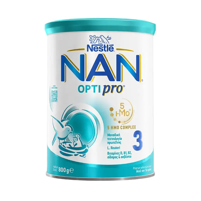 Nan 3 Optipro, Ρόφημα γάλακτος σε σκόνη από τον 1ο χρόνο, 800gr
