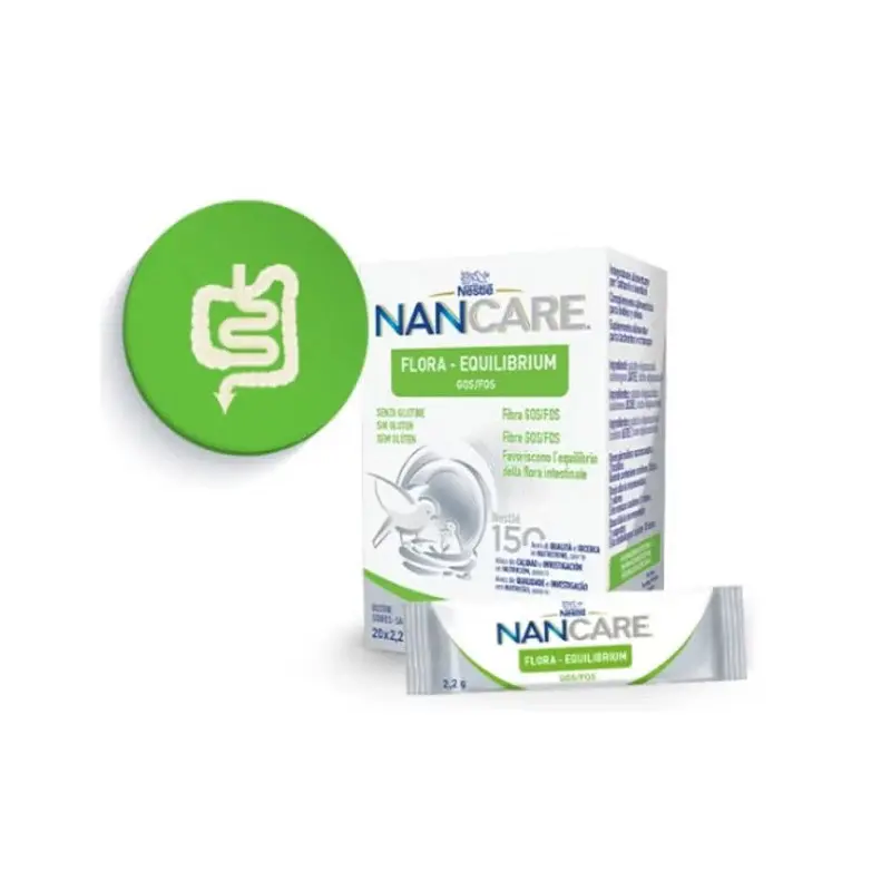 NanCare Flora-Equilibrium, Συμπλήρωμα διατροφής με εδώδιμες ίνες FOS/GOS, 44gr