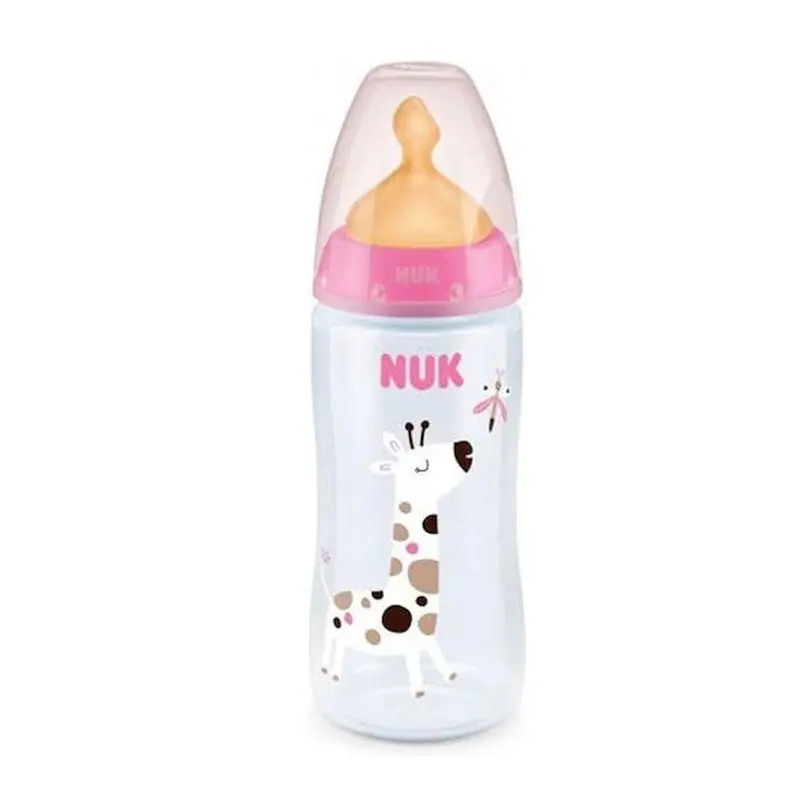 Nuk Μπιμπερό Πλαστικό First Choice+, Temp Control, με θηλή Latex 0-6 μηνών, 300ml